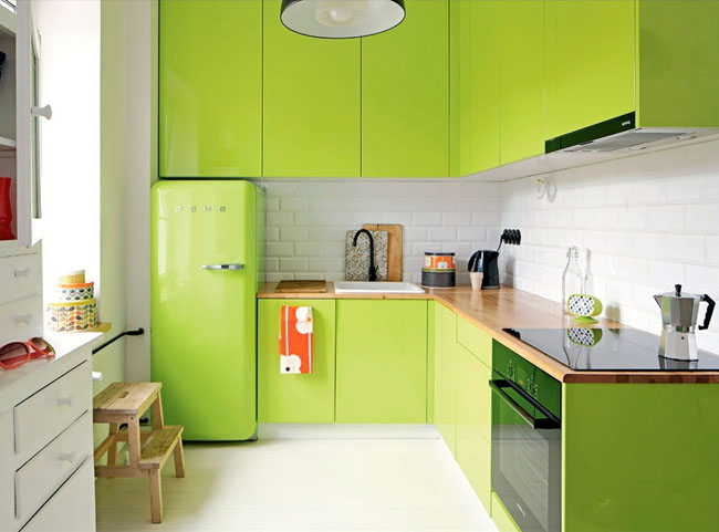 Кухни Зеленого Цвета Фото В Интерьере
